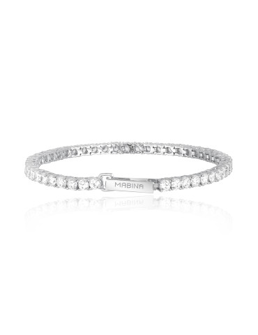 MABINA - BRACCIALE TENNIS IN ARGENTO - 533020-17