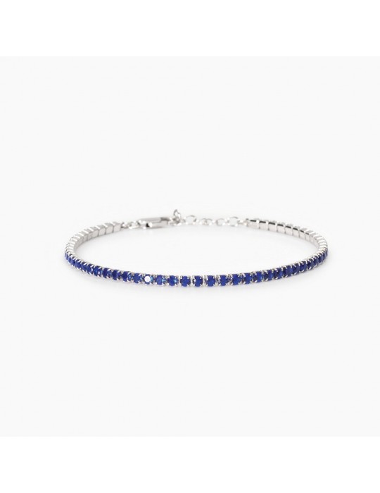 MABINA - BRACCIALE MINI TENNIS ZAFFIRI SINTETICI