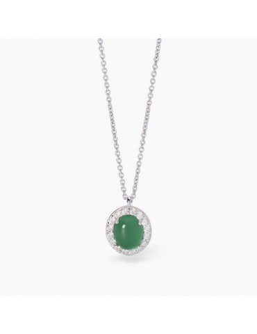 MABINA - GIROCOLLO GINEVRA CON AGATA VERDE 553700