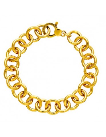 RASPINI - BRACCIALE MAGLIA TONDA DORATO - 08160
