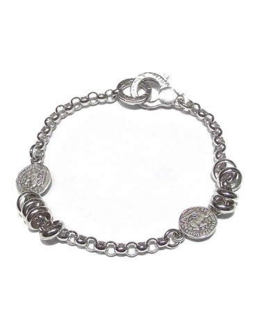 RASPINI - BRACCIALE DUE MONETE CM 20 - 10157