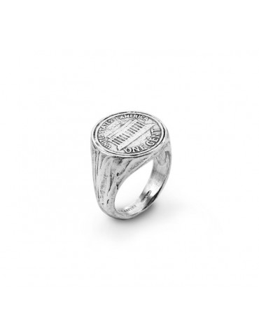 RASPINI - ANELLO CHEVALIER ONE CENT MISURA 14