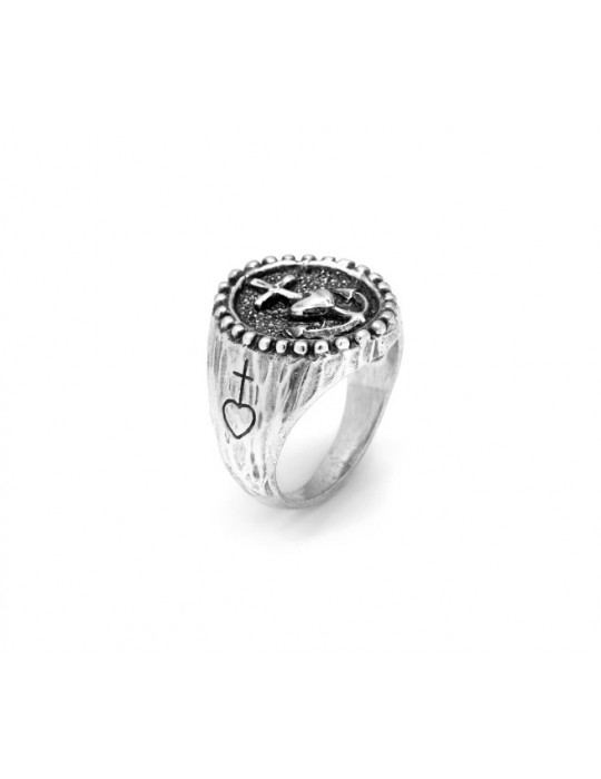 RASPINI - ANELLO CUORE ÀNCORA MISURA 24 - 11326