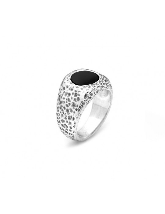 RASPINI - ANELLO MARTELLATO TONDO ONICE - 11642