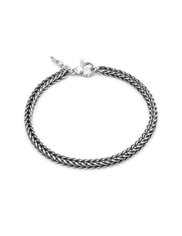 RASPINI - BRACCIALE TRECCIA QUADRA LARGE - 11343L