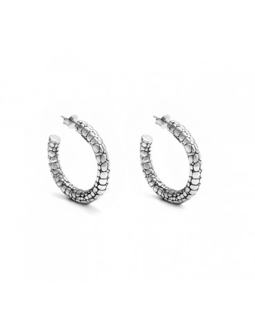 RASPINI - ORECCHINI CERCHIO COCCODRILLO - 10661