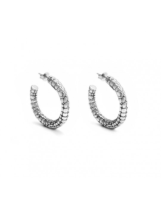 RASPINI - ORECCHINI CERCHIO COCCODRILLO - 10661