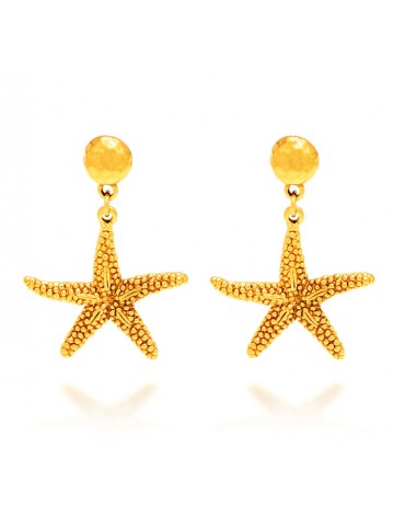 RASPINI - ORECCHINI STELLA MARINA GRANDI DORATI