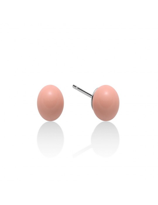 MILUNA - ORECCHINI COLOR CORALLO ROSA - PER2323