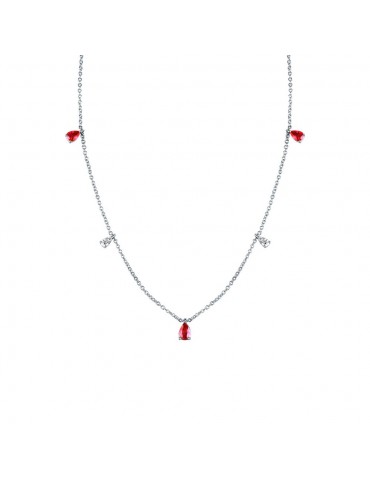 MIRCO VISCONTI - COLLANA ORO DIAMANTI E RUBINI