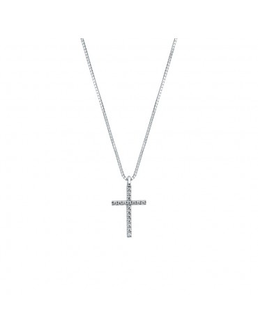 MIRCO VISCONTI - COLLANA CROCE IN ORO E DIAMANTI