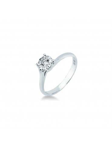 MIRCO VISCONTI - ANELLO SOLITARIO ORO E DIAMANTE