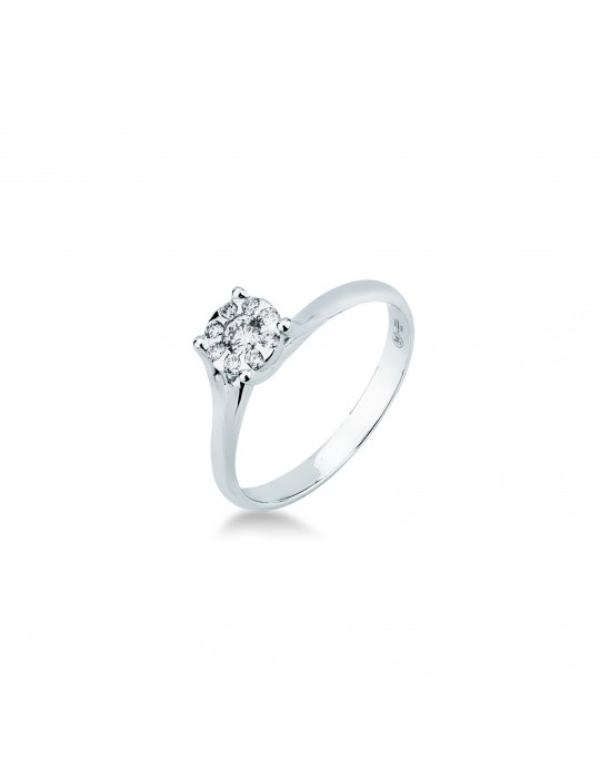 MIRCO VISCONTI - ANELLO SOLITARIO ORO E DIAMANTE