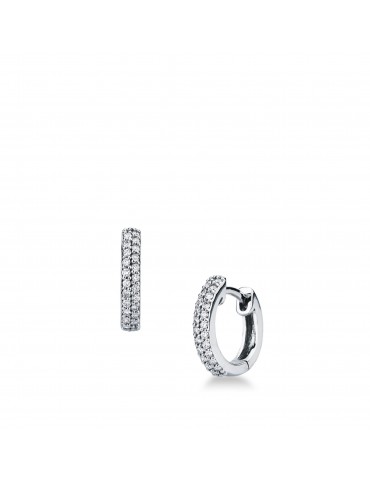 MIRCO VISCONTI - ORECCHINI CERCHIO ORO E DIAMANTI