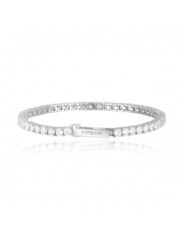 MABINA - BRACCIALE TENNIS IN ARGENTO - 533019
