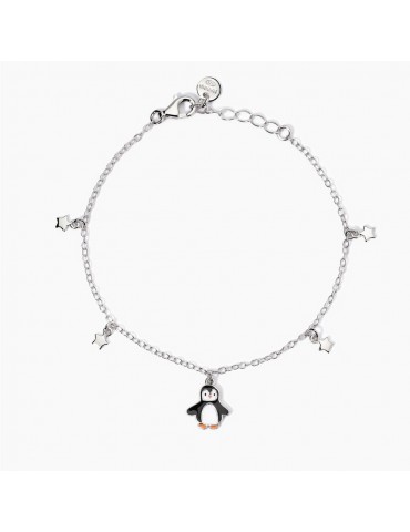 MABINA - BRACCIALE SIG PINGUINO CON STELLINE