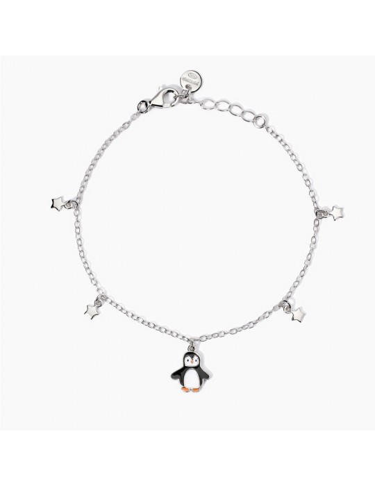 MABINA - BRACCIALE SIG PINGUINO CON STELLINE