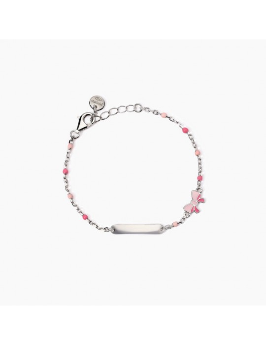 MABINA - BRACCIALE PINK LADY-TAG CON FIOCCHETTO