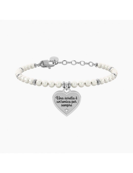 KIDULT - BRACCIALE PERLE CUORE SORELLA - 732337
