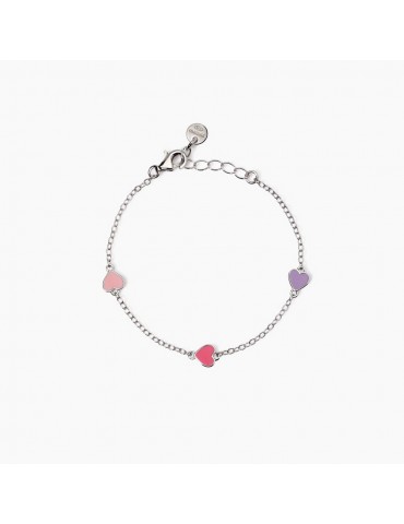 MABINA - BRACCIALE MON AMOUR CUORI MULTICOLOR