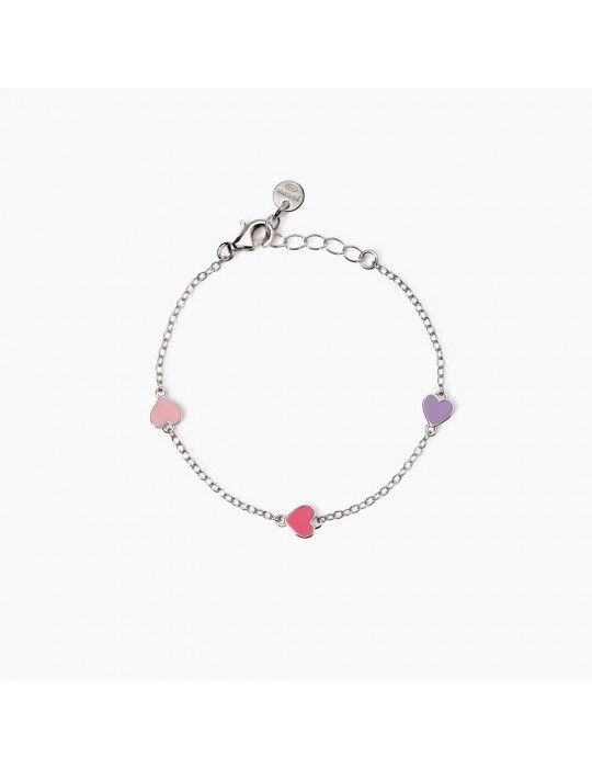 MABINA - BRACCIALE MON AMOUR CUORI MULTICOLOR