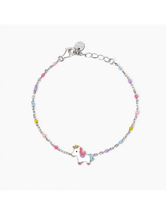MABINA - BRACCIALE UNICORNO MAGICO MULTICOLOR