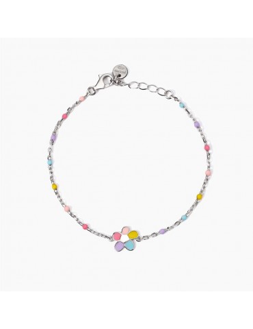 MABINA - BRACCIALE BLOOM FIORELLINO MULTICOLOR