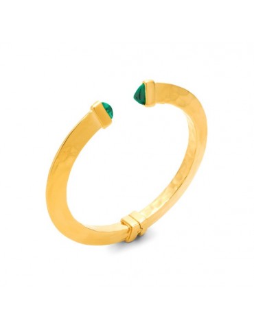 RASPINI - BANGLE GREEN BLADE PICCOLO DORATO