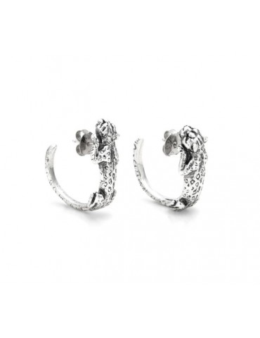 RASPINI - ORECCHINI A CERCHIO LEOPARDO - 12273