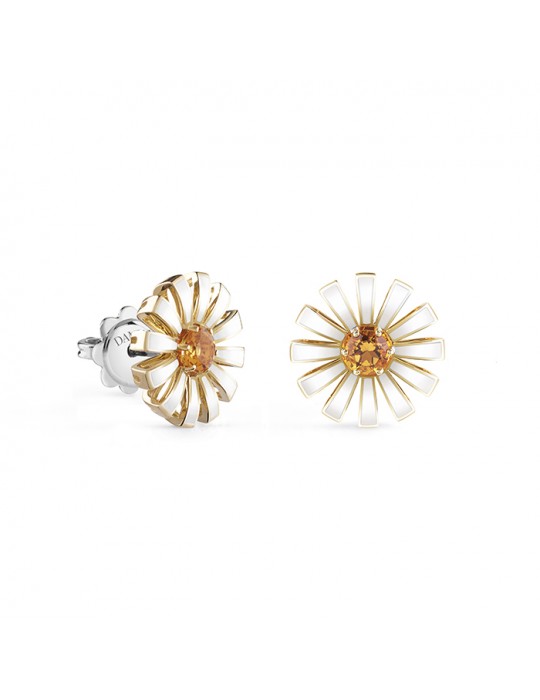DAMIANI - ORECCHINI MARGHERITA CERAMICA E CITRINO