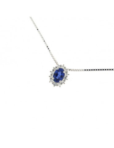 MIRCO VISCONTI - COLLANA IN ORO DAMANTI E ZAFFIRO