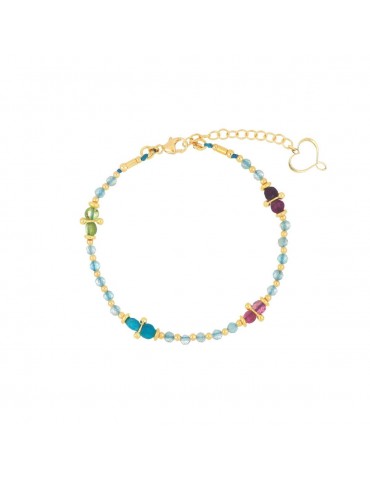 MAMANETSOPHIE - BRACCIALE CON PIETRE MULTICOLOR