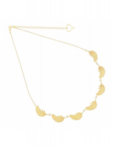 MAMANETSOPHIE - GIROCOLLO DORATO YOU SETTE PIUME