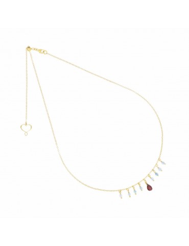 MAMANETSOPHIE - GIROCOLLO FRANGE ACQUAMARINA