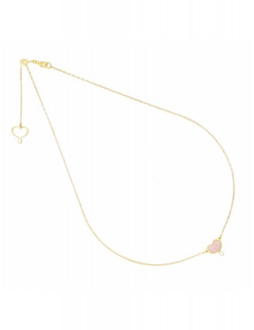 MAMANETSOPHIE - GIROCOLLO CUORE MADREPERLA ROSA