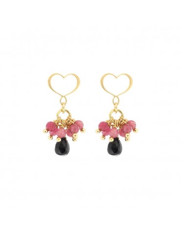 MAMANETSOPHIE - ORECCHINI FRANGE CUORE MAMAN