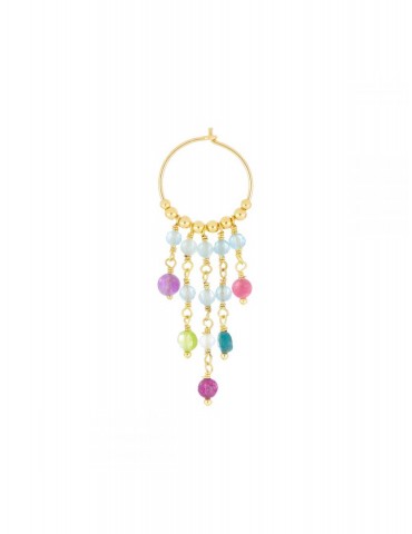 MAMANETSOPHIE - MONO ORECCHINO CERCHIO MINI PIETRE