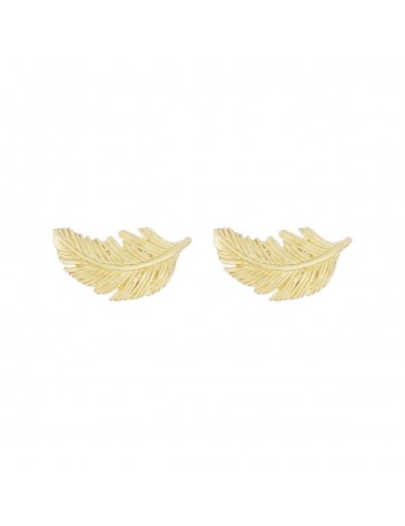 MAMANETSOPHIE - ORECCHINI DORATI YOU PIUMA