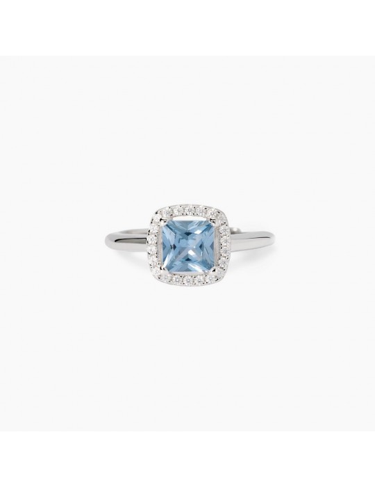 MABINA - ANELLO COOL OR RETRO AZZURRO - 523450