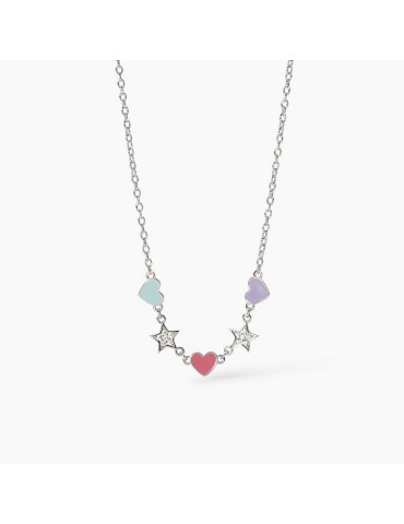 MABINA - COLLANA CUOR DI STELLE MULTICOLOR 553772