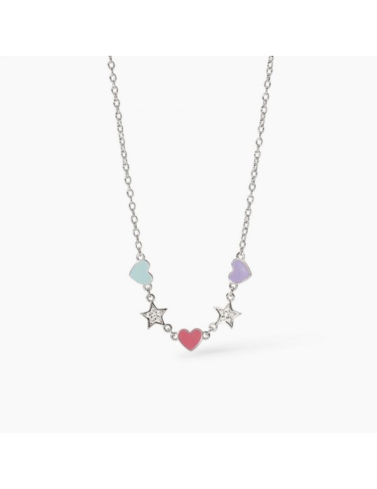 MABINA - COLLANA CUOR DI STELLE MULTICOLOR 553772