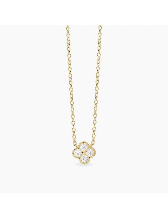 MABINA - GIROCOLLO JASMINE CON FIORE GOLD - 553793