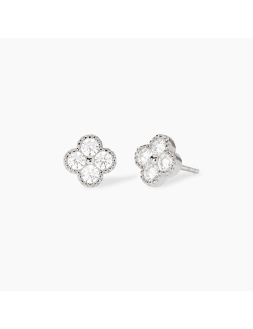 MABINA - ORECCHINI JASMINE CON FIORE BIANCO 563870