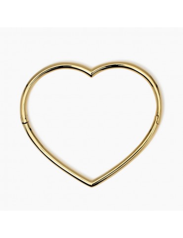 KIDULT - BRACCIALE RIGIDO A CUORE STYLE 15 GOLD