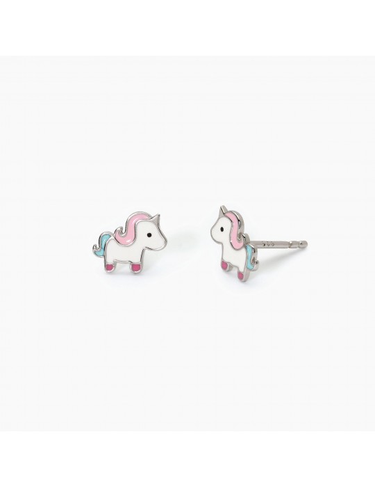 MABINA - ORECCHINI UNICORNO MAGICO MULTICOLOR