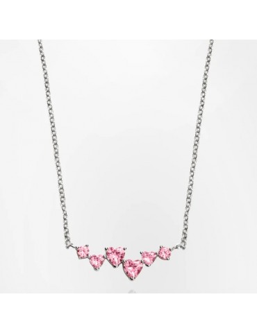 CHIARA FERRAGNI - COLLANA HEART SILVER PINK CHIARA FERRAGNI - COLLANA HEART SILVER PINK