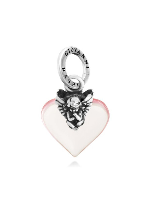 RASPINI - CHARM CUORE ANGELO ROSA  - 12470