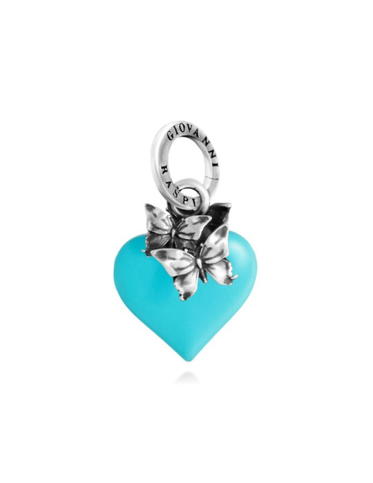 RASPINI - CHARM CUORE FARFALLE AZZURRO - 12465