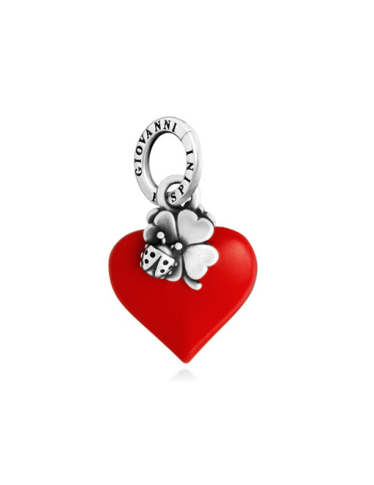 RASPINI - CHARM CUORE LUCKY ROSSO - 12466