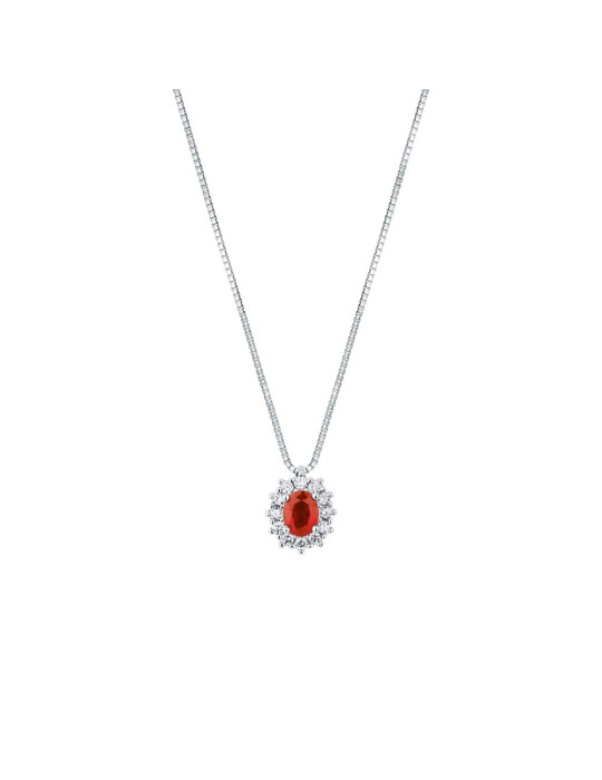 MIRCO VISCONTI - COLLANA ORO DIAMANTI E RUBINO